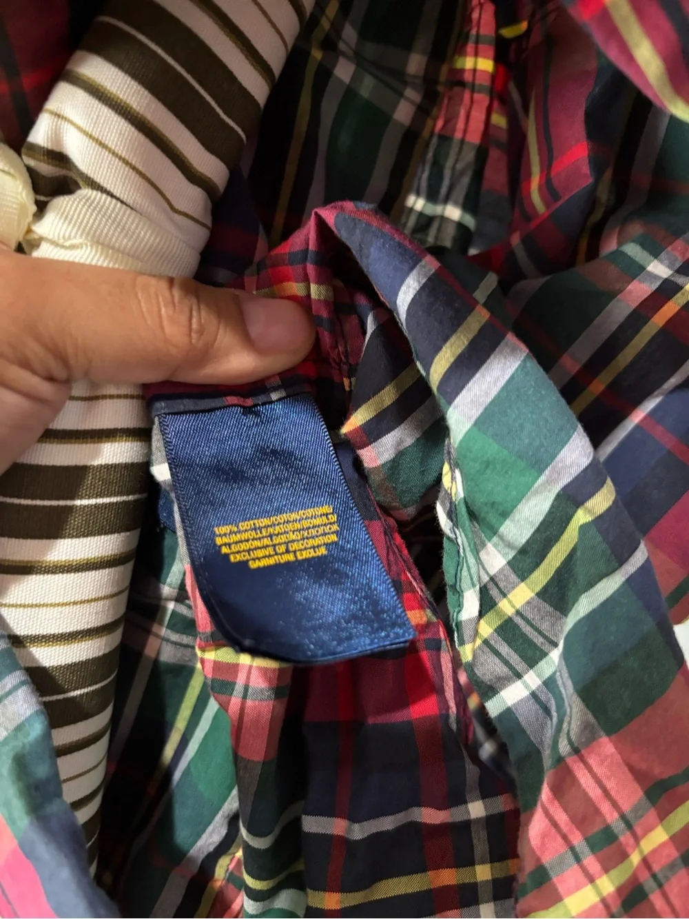 Ralph Lauren Red & Green Plaid Button-Down Shirt
